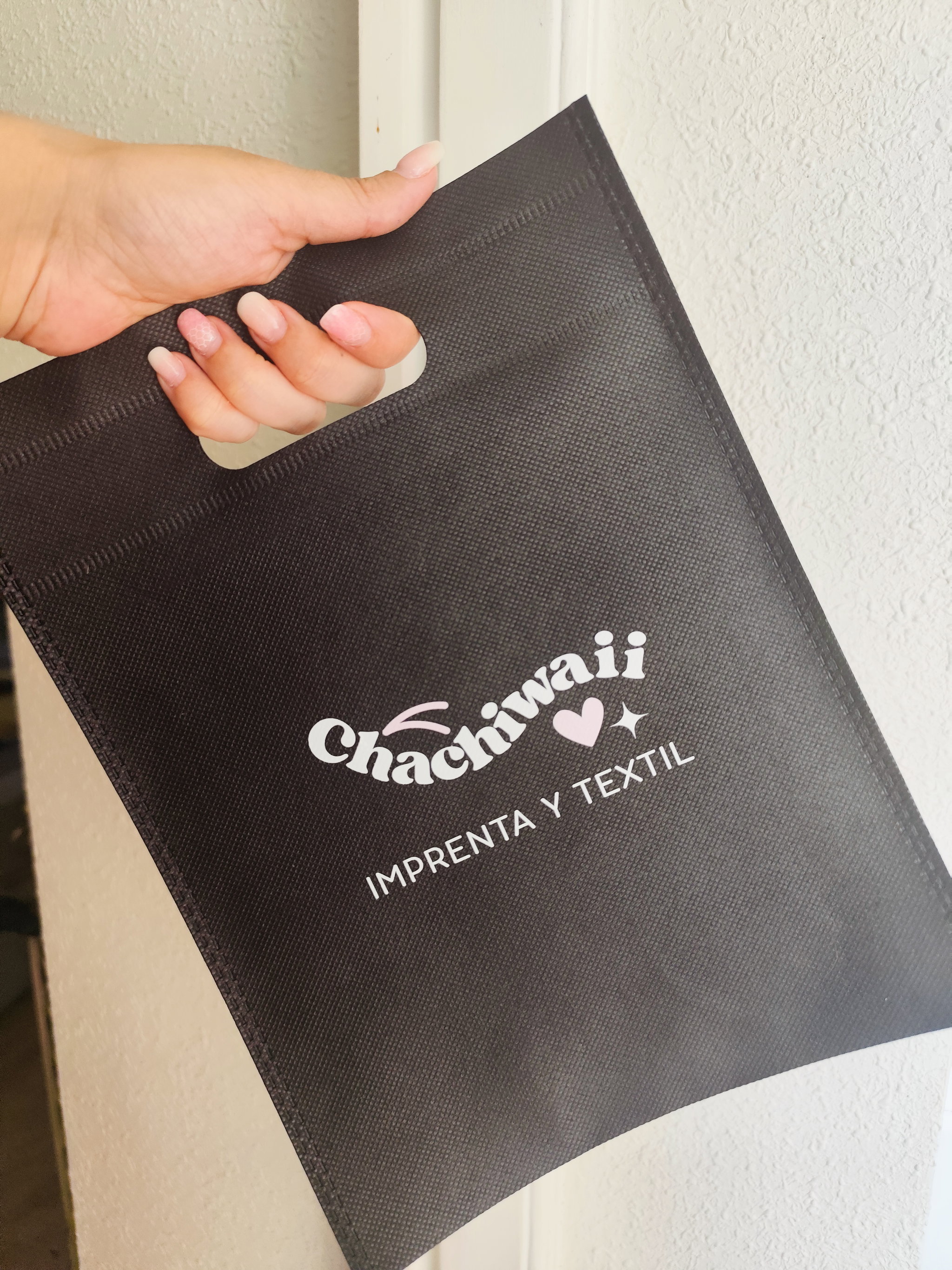Mini bolsas personalizadas asas troqueladas  _1