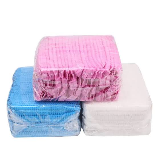 Gorro desechable colores pk/100 (amarillo, negro, blanco, verde, celeste, rosado)