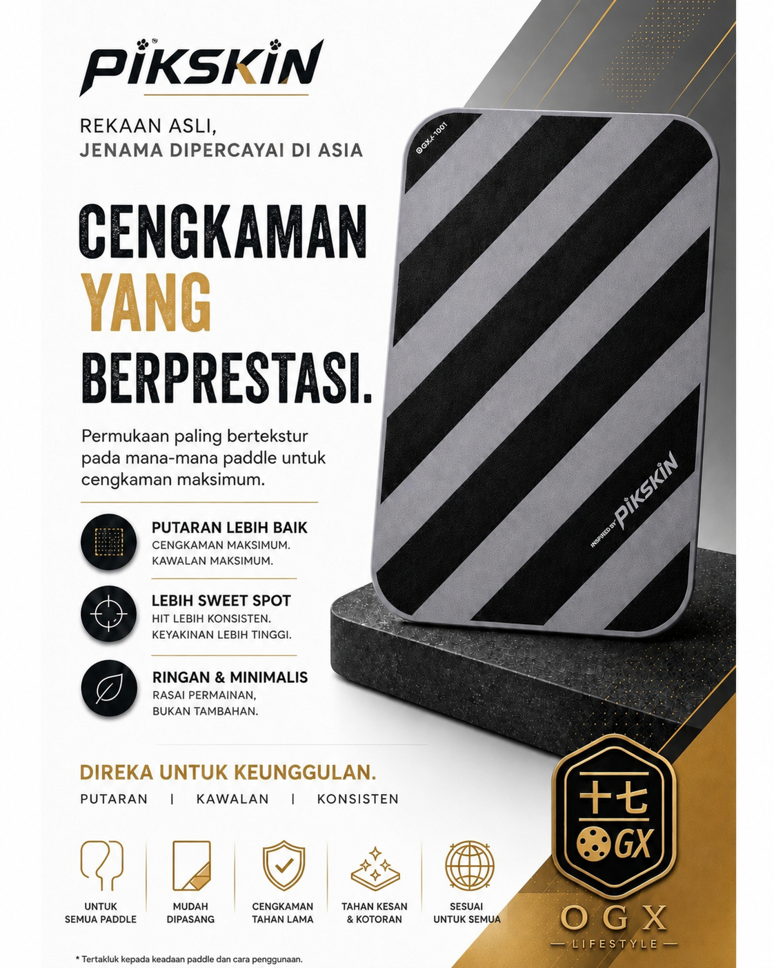 PIKSKIN 1 pairs (STRIPES 01U PROMO OCTOBER) - Authorized dealer U01 STANDARD_1