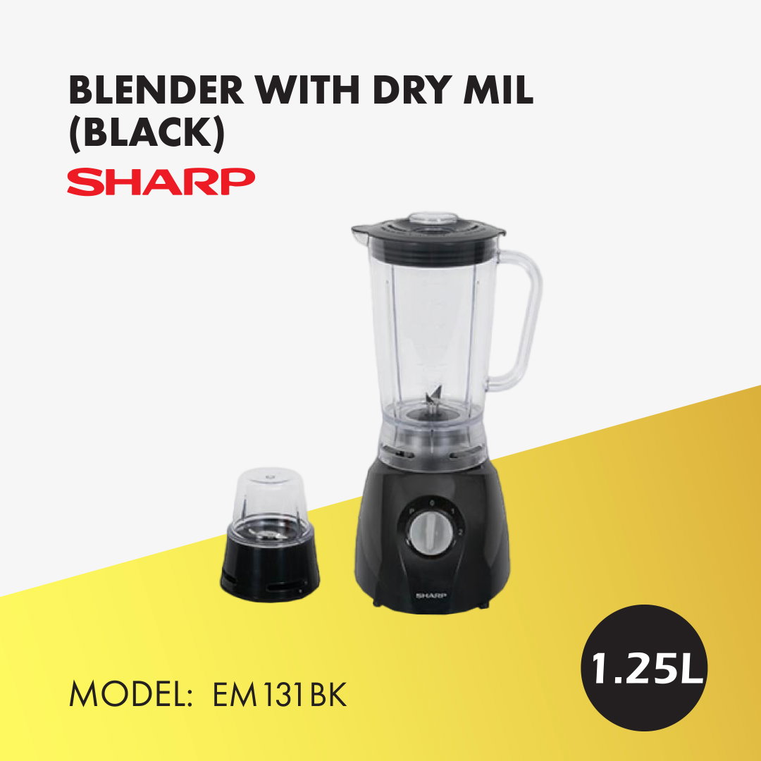 SHARP Blender with Dry MIL EM131BK