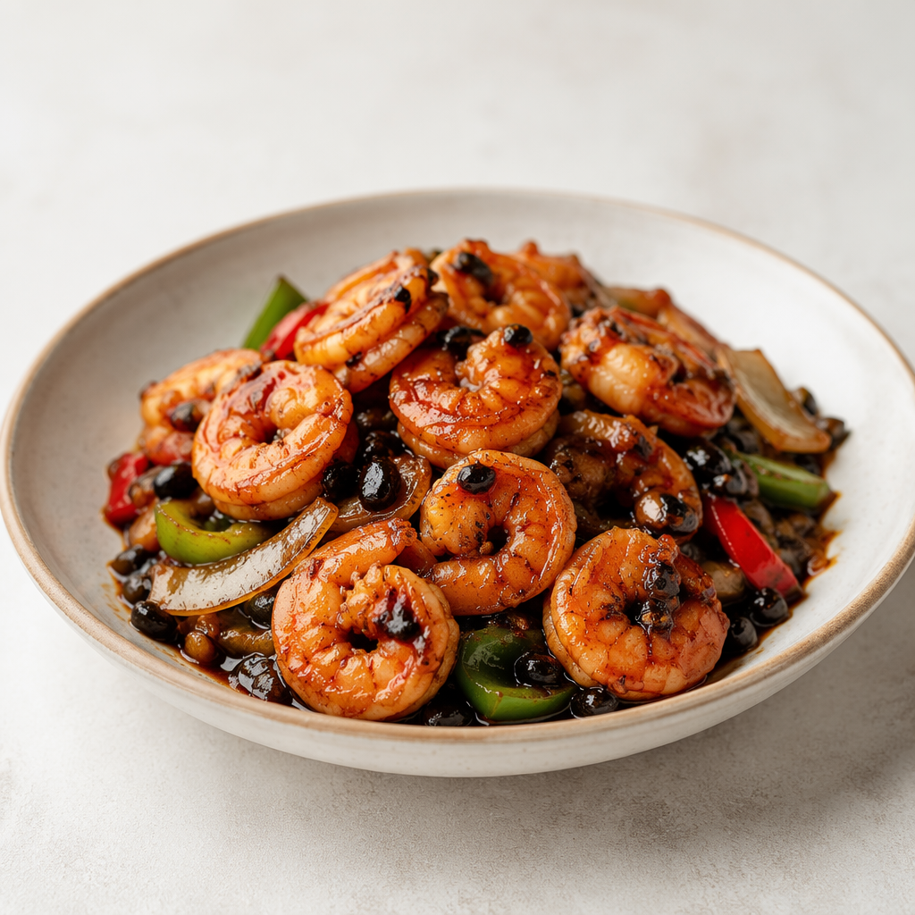 Shrimp in Black Bean