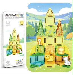 35-Piece Magnetic Building Tiles Set