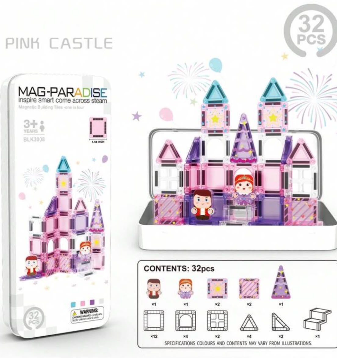 35-Piece Magnetic Building Tiles Set_3