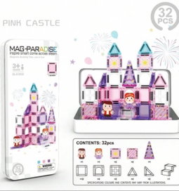 35-Piece Magnetic Building Tiles Set