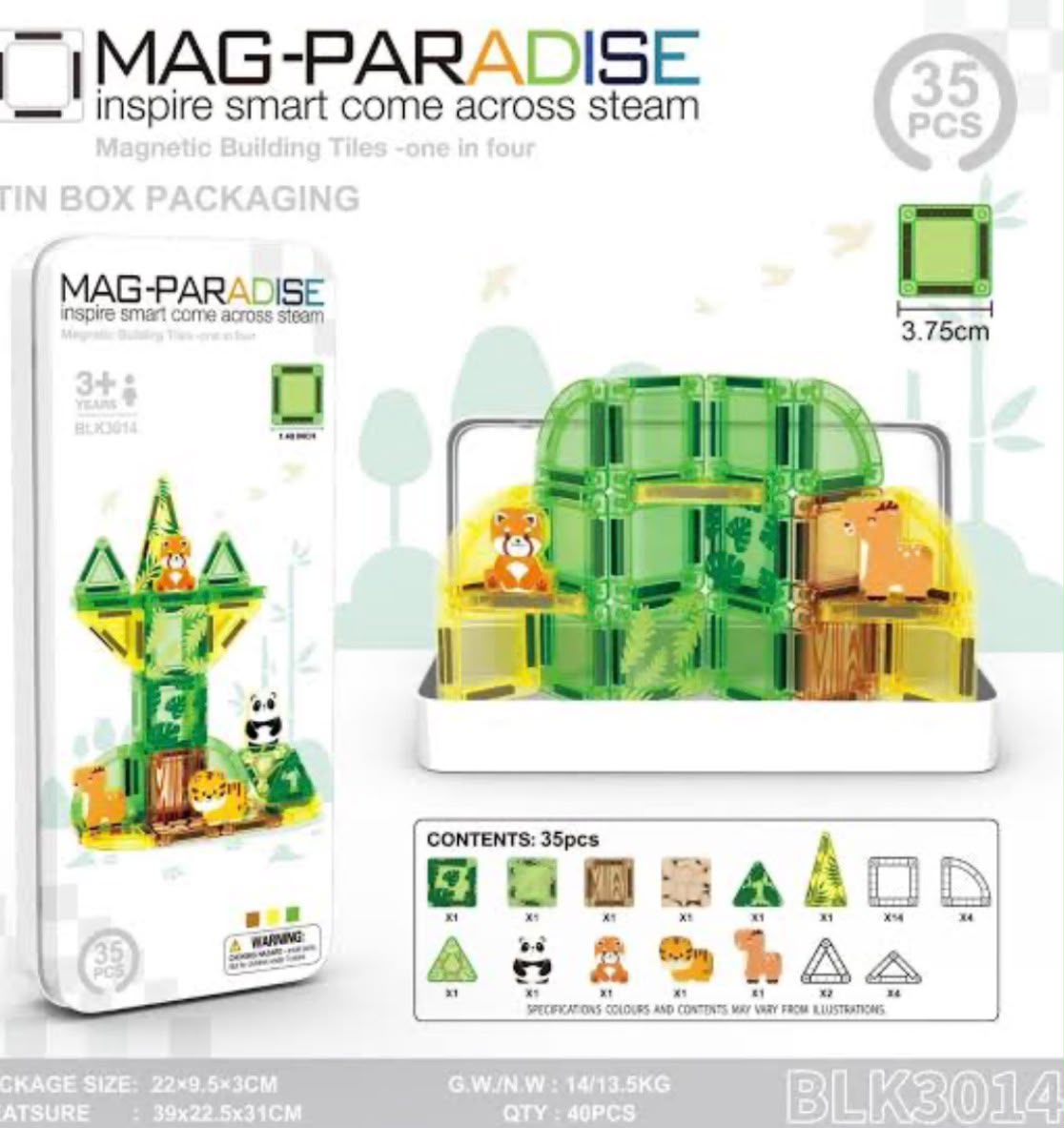 35-Piece Magnetic Building Tiles Set_5
