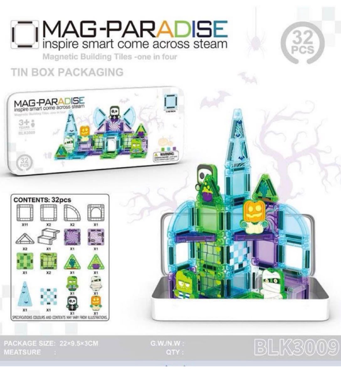 35-Piece Magnetic Building Tiles Set_7