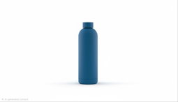 Velvet feel vacuum flask with handle