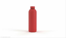Velvet feel vacuum flask with handle