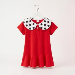 Baby Girls Dress   With Polka Dot