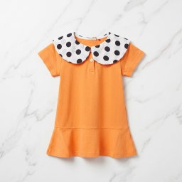 Baby Girls Dress   With Polka Dot