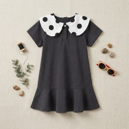 Baby Girls Dress   With Polka Dot