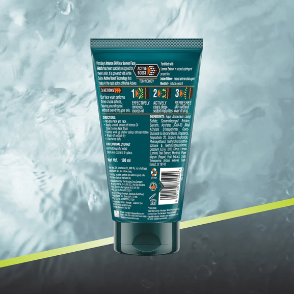 Himalaya Men Intense Oil Clear Lemon Face Wash_4