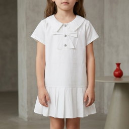 Baby Girls Dress (Plain White)