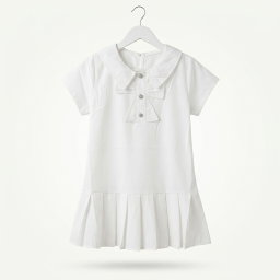 Baby Girls Dress (Plain White)