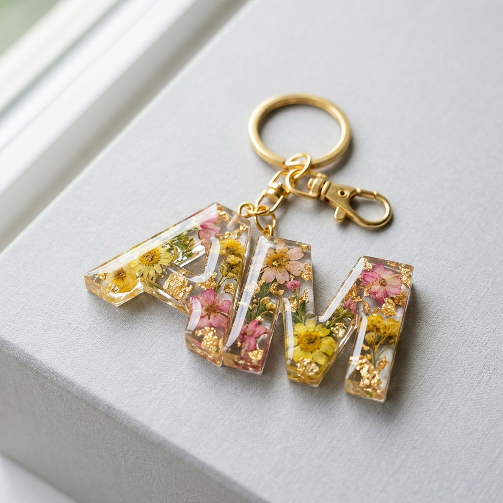 Double Letter Keychain 