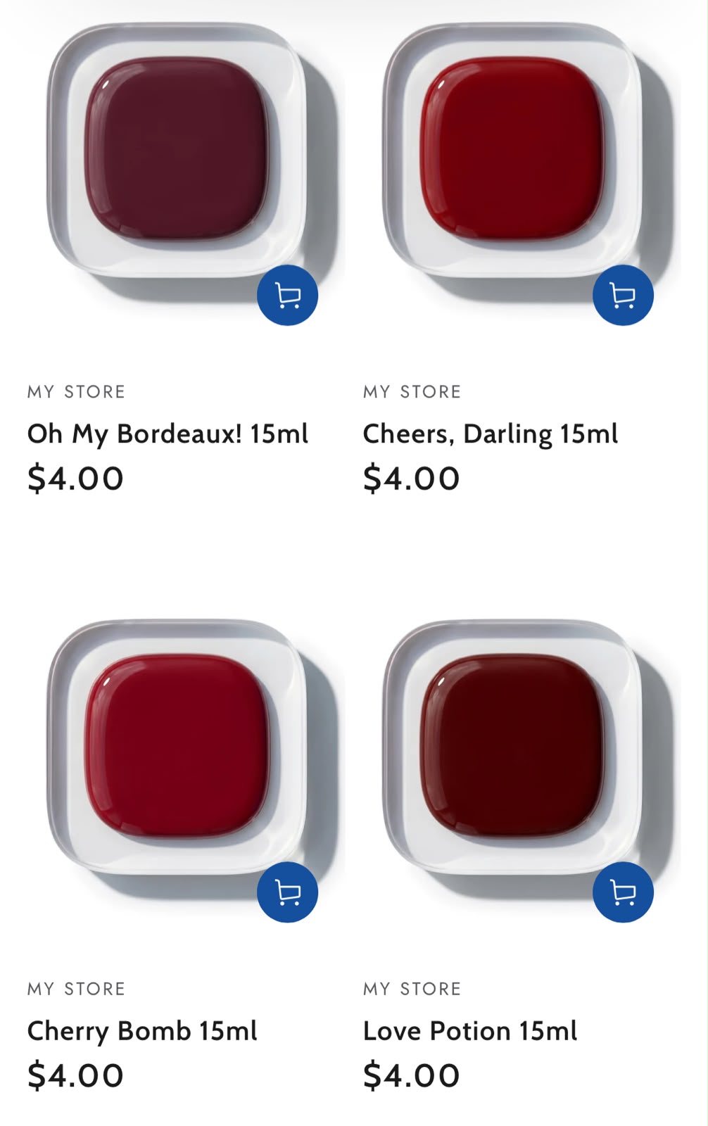Ice Nail Polish Red Series 15ML