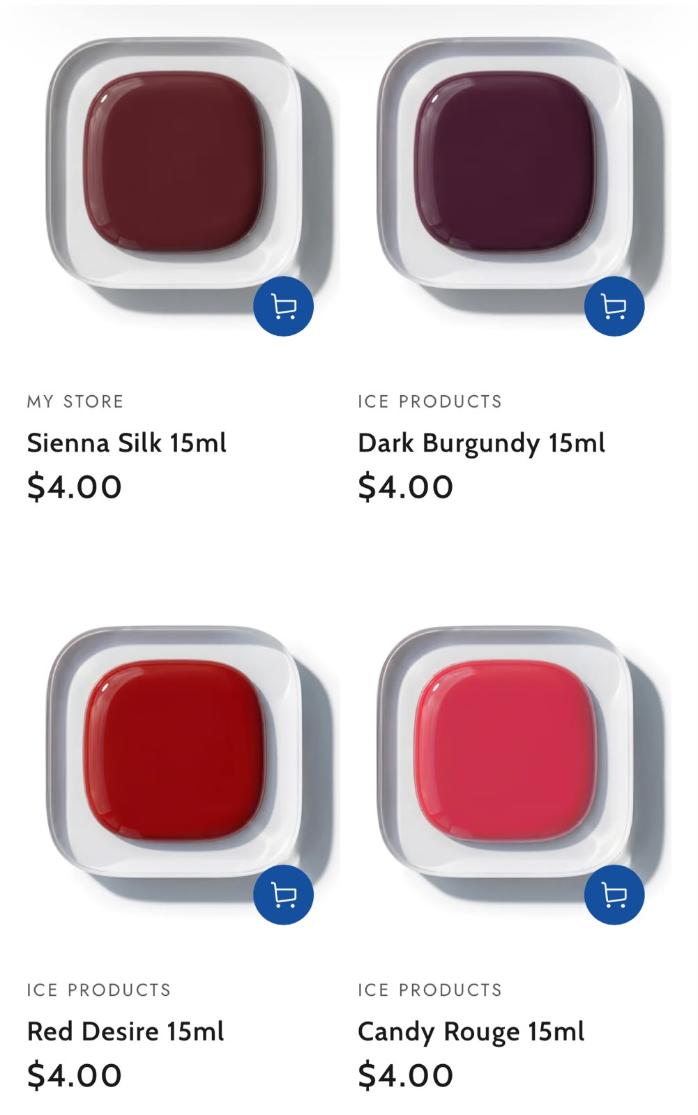 Ice Nail Polish Red Series 15ML_3