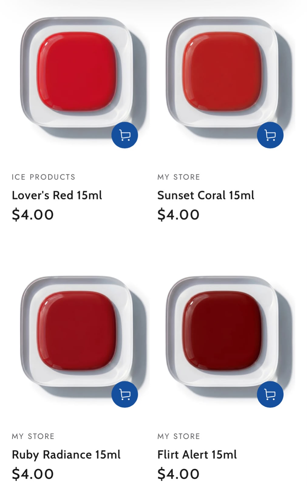 Ice Nail Polish Red Series 15ML_2