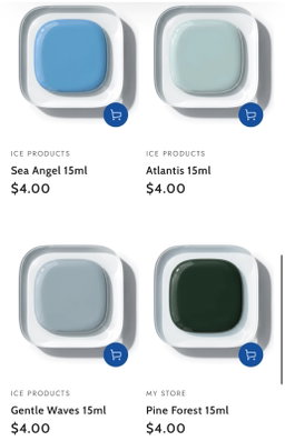 Ice nail Polish 15Ml Blue-Green Series