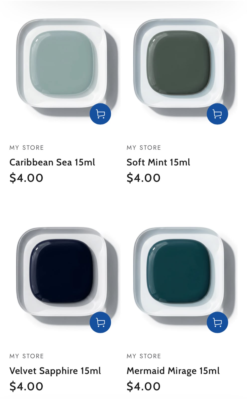 Ice nail Polish 15Ml Blue-Green Series