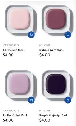 Ice Nail Polish -Different Colors 