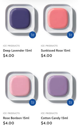Ice Nail Polish -Different Colors 
