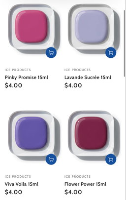Ice Nail Polish -Different Colors 