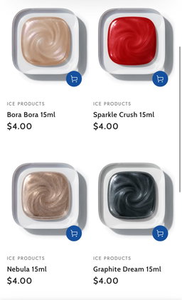 Ice Nail Polish -Different Colors 