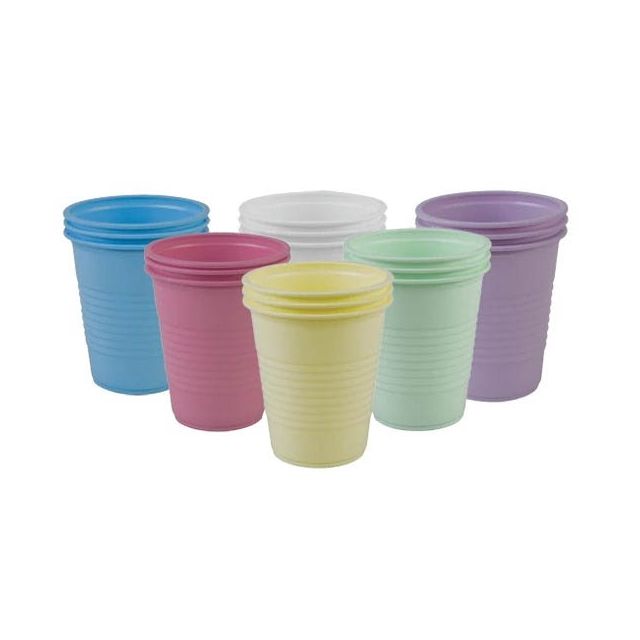 Vasos 5oz colores pk/100 (rosado, morado, amarillo, verde, celeste)_0