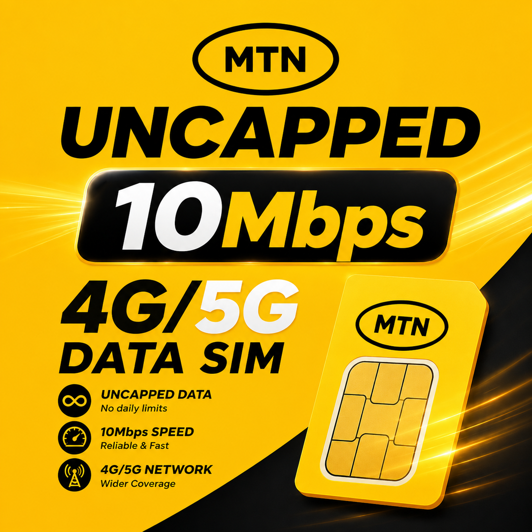 Uncapped 10Mbps 4G/5G Data SIM