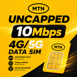 Uncapped 10Mbps 4G/5G Data SIM