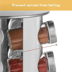 20-Jar Stainless Steel Rotating Spice Carousel