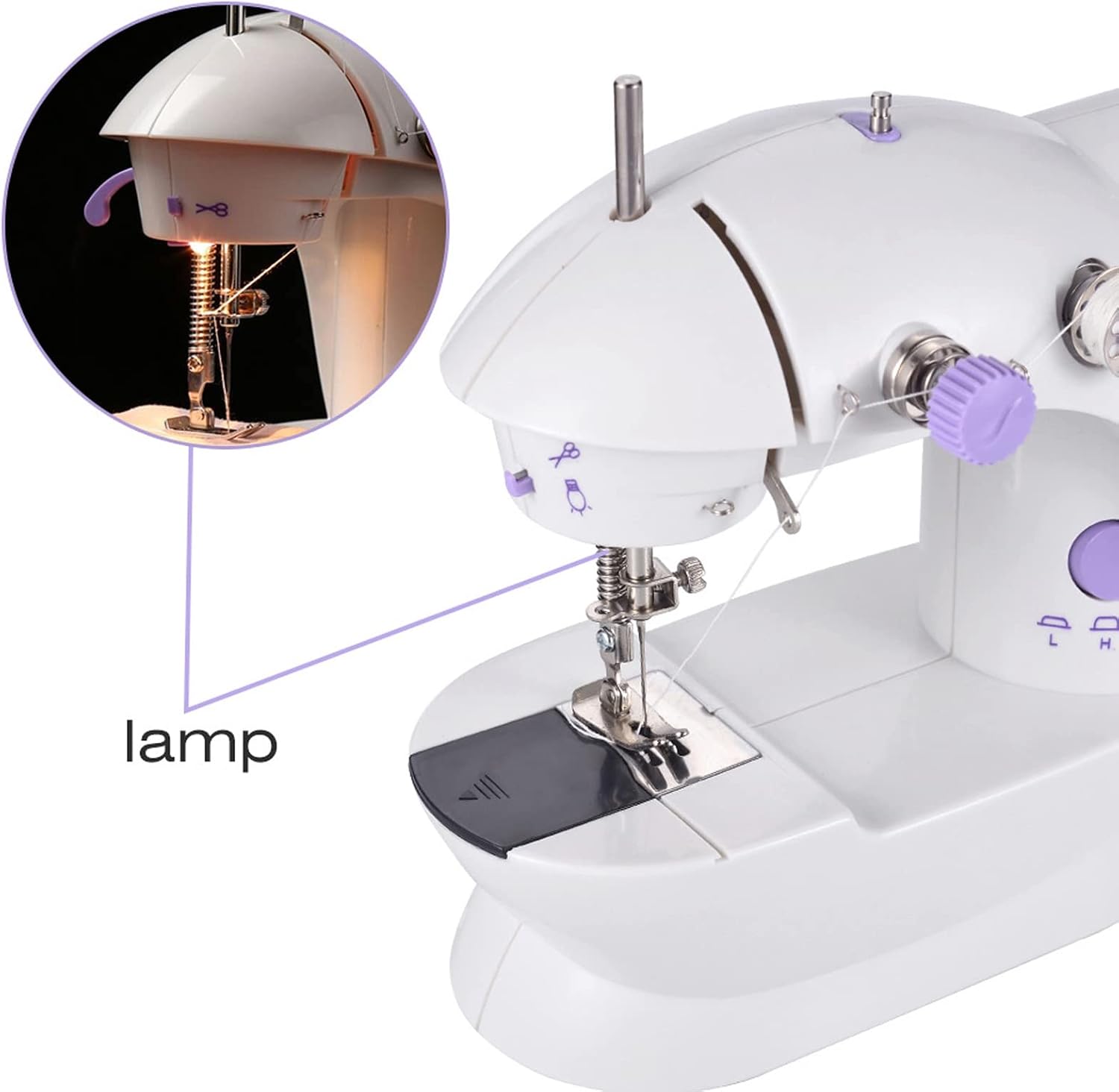 Mini Sewing Machine with Foot Pedal & LED Light_7