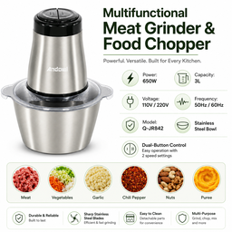 3L Meat Grinder & Food Chopper – 650W