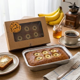 Eggless Banana Loaf Cake