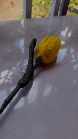 Tulipan a crochet 