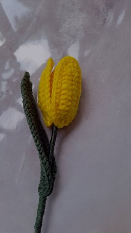 Tulipan a crochet 