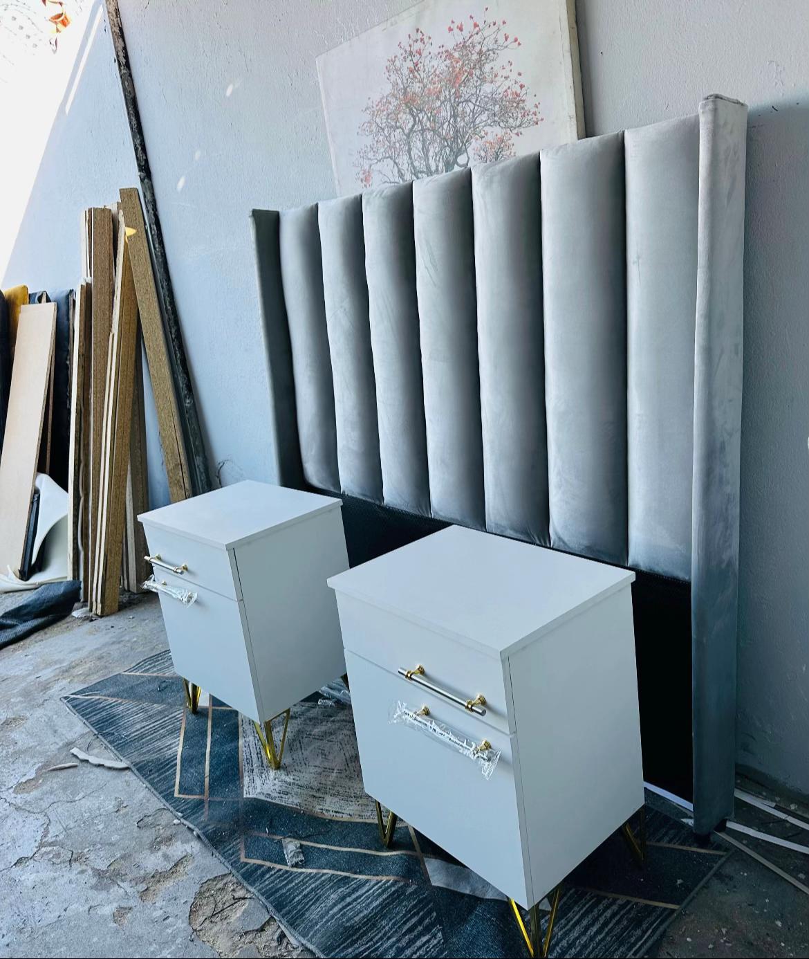 Headboard and pedestals for Double size_4