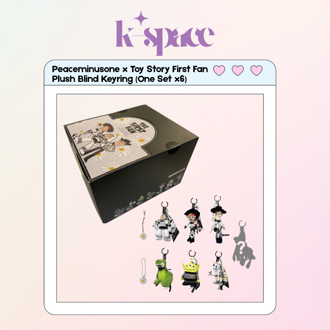 Peaceminusone x Toy Story First Fan - Plush Blind Keyring (One Set x6)_0
