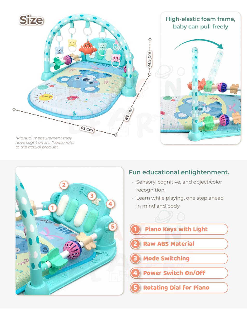 3-in-1 Baby Playmat & Gym_1