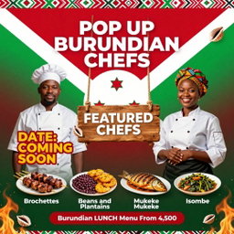 BURUNDIAN CUISINE Coming Soon - Till  4pm 