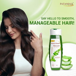 Patanjali Kesh Kanti Aloe Vera Hair Cleanser Herbal Shampoo | 180ml