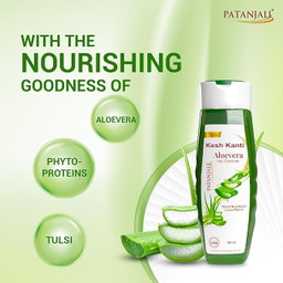Patanjali Kesh Kanti Aloe Vera Hair Cleanser Herbal Shampoo | 180ml