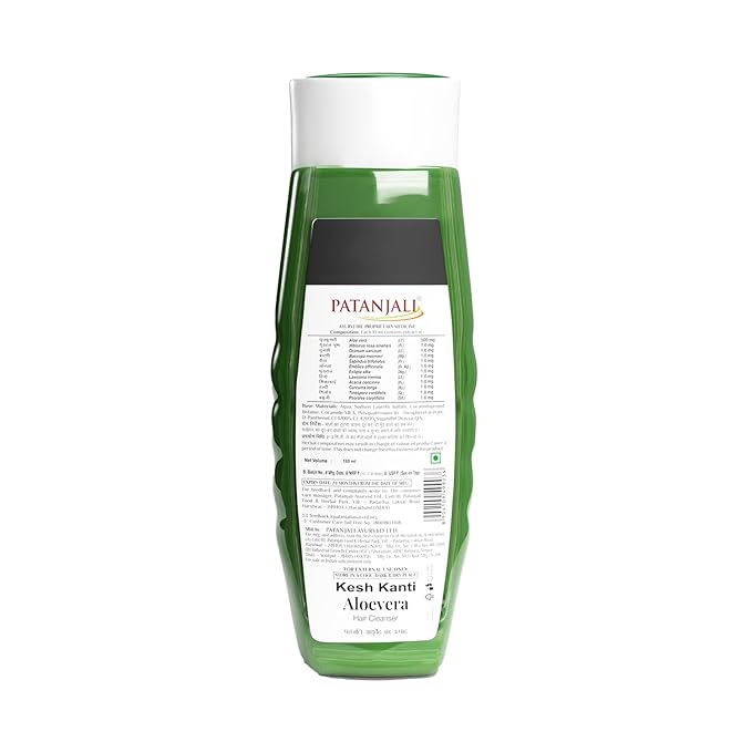 Patanjali Kesh Kanti Aloe Vera Hair Cleanser Herbal Shampoo | 180ml_4