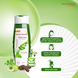 Patanjali Kesh Kanti Aloe Vera Hair Cleanser Herbal Shampoo | 180ml