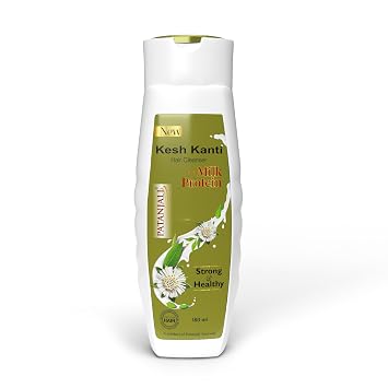 Patanjali Kesh Kanti Milk Protein Shampoo Hair Cleanser | 180ml _0