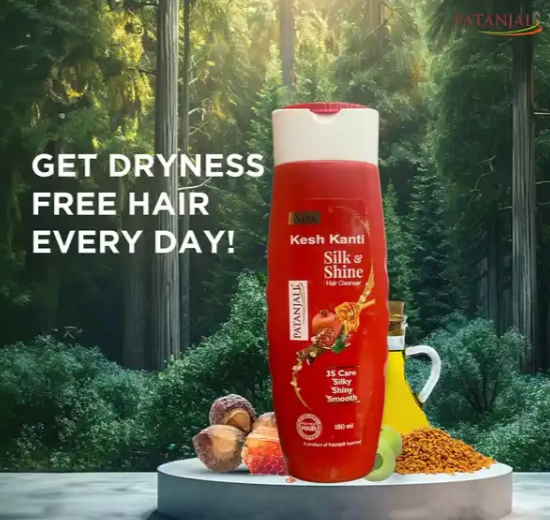Patanjali Kesh Kanti Silk And Shine Hair Cleanser -180ml_5
