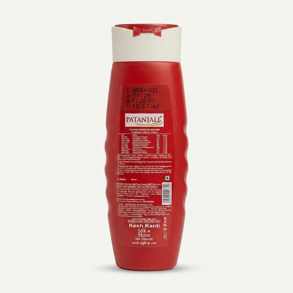 Patanjali Kesh Kanti Silk And Shine Hair Cleanser -180ml_1