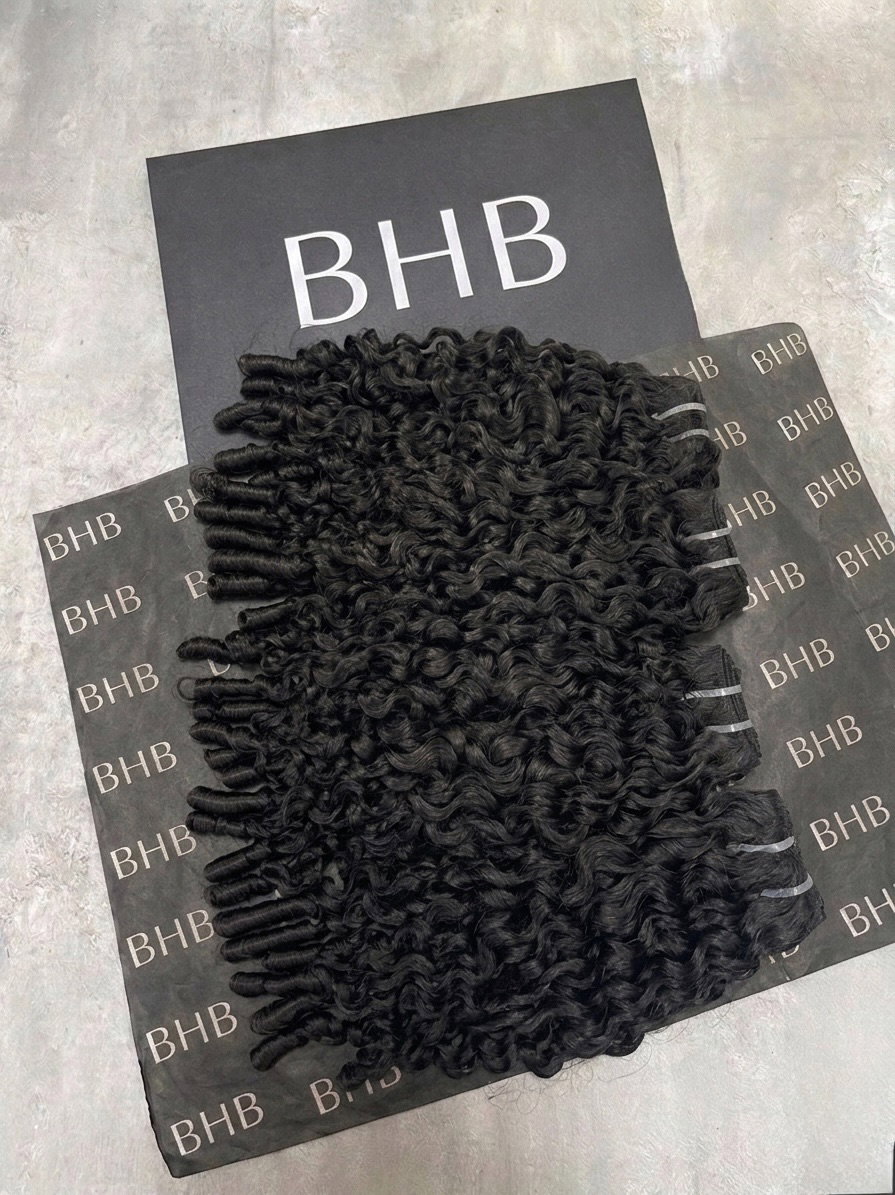 FLIP OVER Lot tissage Burmese curly Human Hair _1