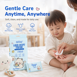 Qiesheok Mini Soft Wipes – 8 Packs (64 Wipes)